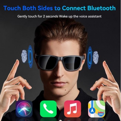 Смарт-окуляри XO E9 Weiqi Audio Bluetooth+UV Protective (3.7V, 80mAh*2)
