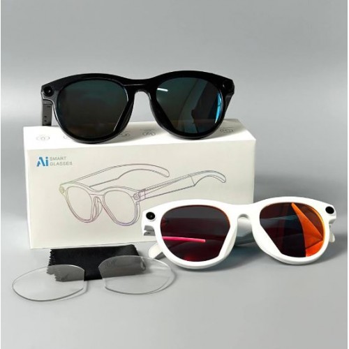 Смарт-окуляри Smart AI Glasses M88 2MP-камера (з фото-та відеозйомкою + додаткові лінзи)