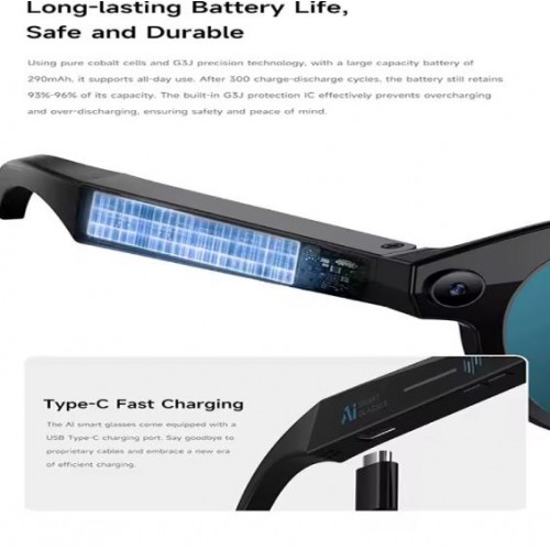 Смарт-окуляри Smart AI Glasses M88 2MP-камера (з фото-та відеозйомкою + додаткові лінзи)
