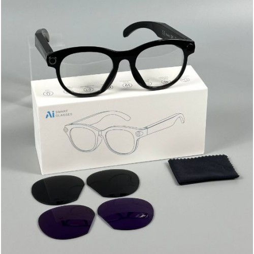 Смарт-окуляри Smart AI Glasses M88S з фото та відеозйомкою 8MP-камера + 2 комплекта додаткових лінз