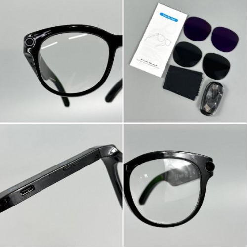 Смарт-окуляри Smart AI Glasses M89S з фото та відеозйомкою 8MP-камера + 2 комплекта додаткових лінз