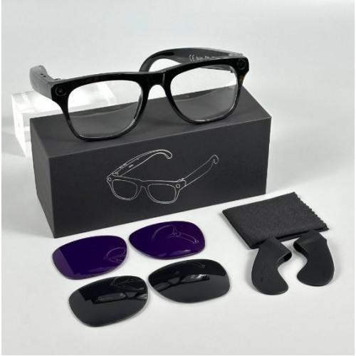 Смарт-окуляри Smart AI Glasses xKoen Pro з фото та відеозйомкою HD-камера + 2 комплекта додаткових лінз (2Gb, 4Gb)