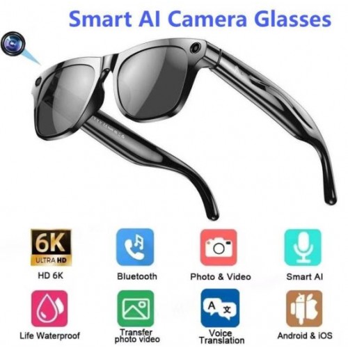 Смарт-окуляри Smart AI Glasses xKoen Pro з фото та відеозйомкою HD-камера + 2 комплекта додаткових лінз (2Gb, 4Gb)