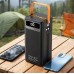 Павербанк TUGII-Y104 40000mAh 22.5W Black з швидкою зарядкою, ліхтарем та вбудованими кабелями 