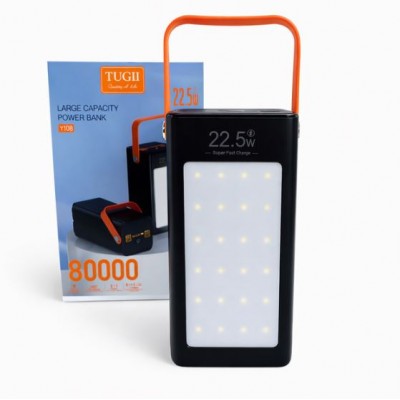 Павербанк TUGII Y108, 80000mAh 22.5W зі швидкою зарядкою
