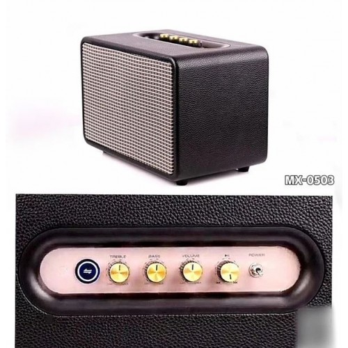 Портативна акумуляторна Bluetooth колонка Temeisheng MX-0503, 60 Вт, 1×5"+1х3", висота 25 см, з 2 мікрофонами