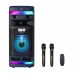 Портативна акумуляторна Bluetooth колонка Temeisheng 1028E-D12, 300 Вт, 1×12"+2x4", висота 87 см, з 2 мікрофонами