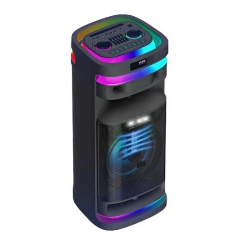Портативна акумуляторна Bluetooth колонка Temeisheng 1028E-D12, 300 Вт, 1×12"+2x4", висота 87 см, з 2 мікрофонами