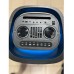 Портативна акумуляторна Bluetooth колонка Temeisheng 1028E-D12, 300 Вт, 1×12"+2x4", висота 87 см, з 2 мікрофонами