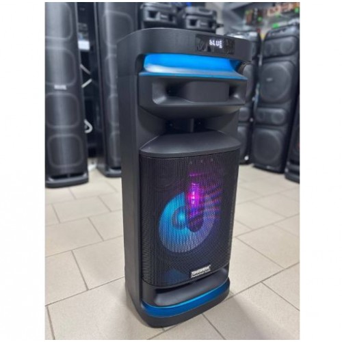 Портативна акумуляторна Bluetooth колонка Temeisheng 1028E-D12, 300 Вт, 1×12"+2x4", висота 87 см, з 2 мікрофонами