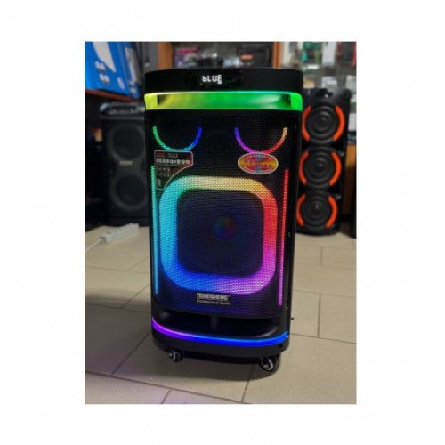 Портативна акумуляторна Bluetooth колонка Temeisheng TMS-10291, 300 Вт, 1×10", висота 66 см, з 2 мікрофонами