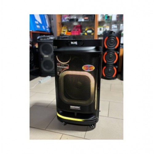 Портативна акумуляторна Bluetooth колонка Temeisheng TMS-10291, 300 Вт, 1×10", висота 66 см, з 2 мікрофонами
