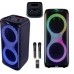 Портативна акумуляторна Bluetooth колонка Temeisheng 1056, 80 Вт, 2×10" з 2 мікрофонами