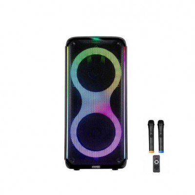 Портативна акумуляторна Bluetooth колонка Temeisheng 1056, 80 Вт, 2×10" з 2 мікрофонами