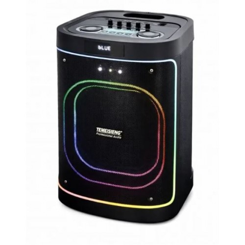 Портативна акумуляторна Bluetooth колонка Temeisheng 1221-A6, 80 Вт, 1×12", висота 66 см, з 2 мікрофонами