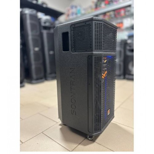 Портативна акумуляторна Bluetooth колонка Temeisheng SG30-208, 500 Вт, 2×8", висота 70 см, з 2 мікрофонами