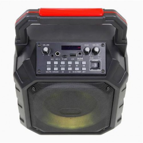 Портативна акумуляторна Bluetooth колонка Temeisheng A6-7, 20 Вт, 6" з мікрофоном