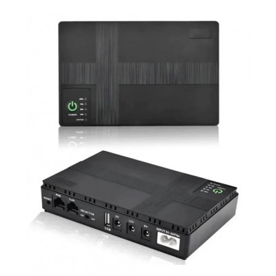 ДБЖ для роутера, UPS DC1018P, 10400 mAh 18W, оптики, терміналу, відеокамери, 5V/9V/12V