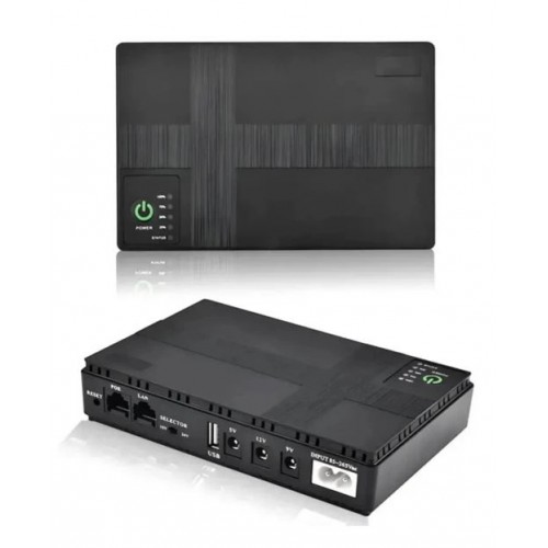 ДБЖ для роутера, UPS DC1018P, 10400 mAh 18W, оптики, терміналу, відеокамери, 5V/9V/12V
