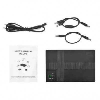 ДБЖ для роутера, UPS, 16000 mAh 18W, 5V/9V/12V з акумуляторами 18650 (4 шт)