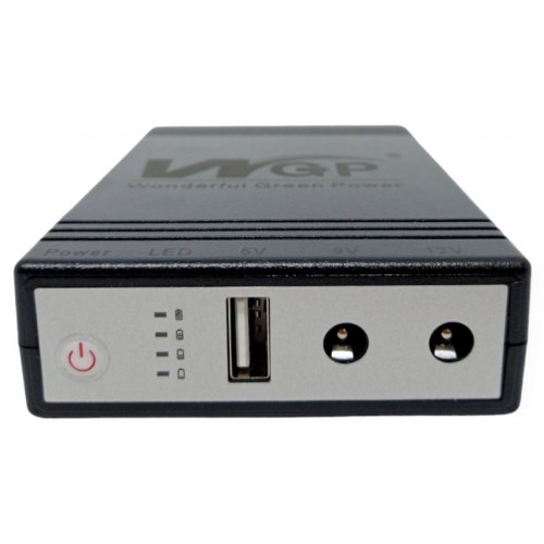 Mini UPS WGP, Powerbank на 10400Mah, USB-виходи, DC 12V, 12V. ДБЖ для Роутерів