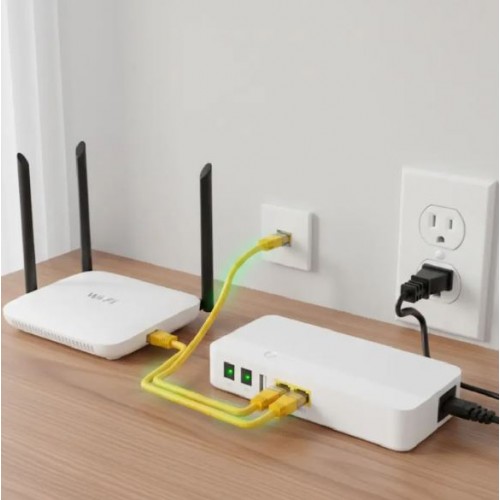 Джерело безперебійного живлення для роутера 8800 mAh, WGP POE04, Безперебійник аварійний Міні упс для роутера