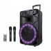Портативна акумуляторна Bluetooth колонка ZXX-1011, 300 Вт, 1×15", висота 72 см, з 2 мікрофонами