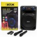 Портативна акумуляторна Bluetooth колонка ZXX-1011, 300 Вт, 1×15", висота 72 см, з 2 мікрофонами