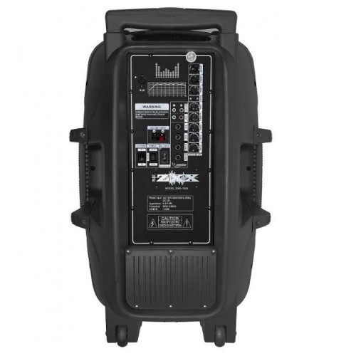 Портативна акумуляторна Bluetooth колонка ZXX-1503, 150 Вт, 1×15", висота 69 см, з 2 мікрофонами