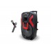 Портативна акумуляторна Bluetooth колонка ZXX-1503, 150 Вт, 1×15", висота 69 см, з 2 мікрофонами