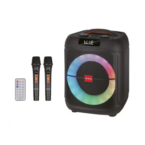 Портативна акумуляторна Bluetooth колонка ZXX-1745, 400 Вт, 1×8", висота 39 см, з 2 мікрофонами