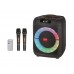 Портативна акумуляторна Bluetooth колонка ZXX-1745, 400 Вт, 1×8", висота 39 см, з 2 мікрофонами