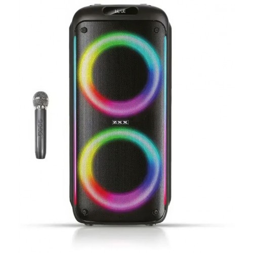 Портативна акумуляторна Bluetooth колонка ZXX-5504, 100 Вт, 2×6.5", висота 54 см, з 1 мікрофоном