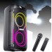 Портативна акумуляторна Bluetooth колонка ZXX-5509, 120 Вт, 2×6.5", висота 62 см, з 1 мікрофоном