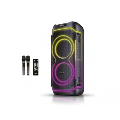 Портативна акумуляторна Bluetooth колонка ZXX-5530, 100 Вт, 2×8", висота 73 см, з 2 мікрофонами
