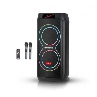 Портативна акумуляторна Bluetooth колонка ZXX-5550, 300 Вт, 2×8", висота 71 см, з 2 мікрофонами