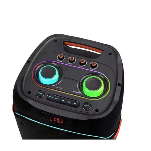 Портативна акумуляторна Bluetooth колонка ZXX-5560, 400 Вт, 2×10", висота 87 см, з 2 мікрофонами