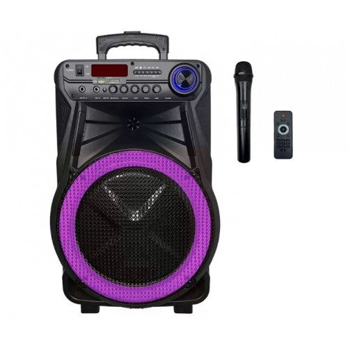 Портативна акумуляторна Bluetooth колонка ZXX-7272, 60 Вт, 1х15", висота 66 см, з 1 мікрофоном