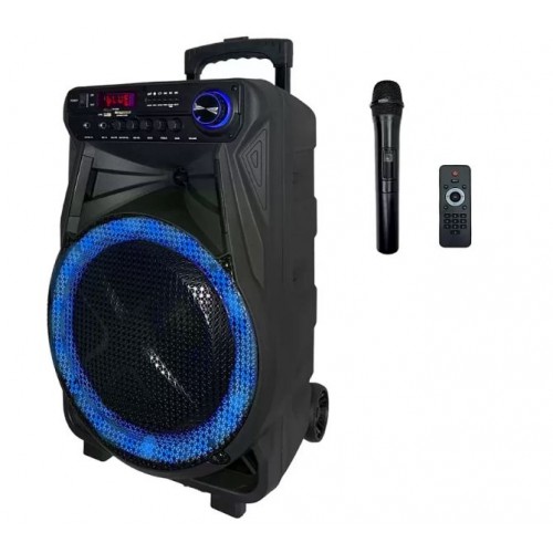 Портативна акумуляторна Bluetooth колонка ZXX-7272, 60 Вт, 1х15", висота 66 см, з 1 мікрофоном