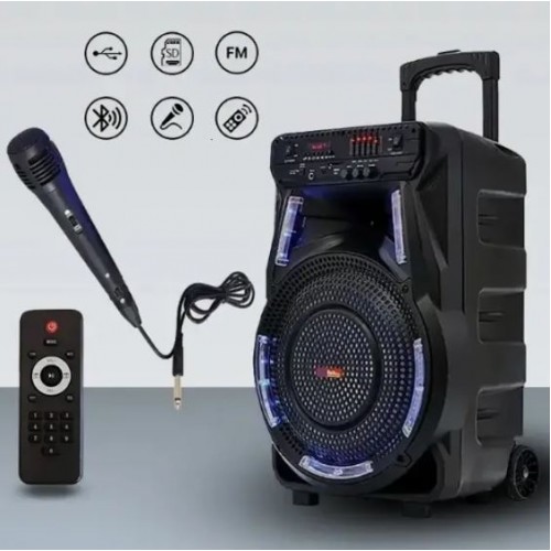 Портативна акумуляторна Bluetooth колонка ZXX-7373, 40 Вт, 1х12", висота 53 см, з 1 мікрофоном