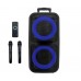 Портативна акумуляторна Bluetooth колонка ZXX-7575, 250 Вт, 2×12", висота 80 см, з 2 мікрофонами