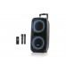 Портативна акумуляторна Bluetooth колонка ZXX-7575, 250 Вт, 2×12", висота 80 см, з 2 мікрофонами