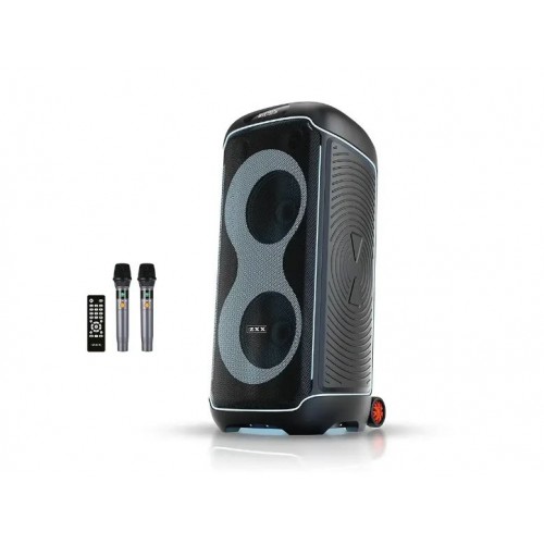 Портативна акумуляторна Bluetooth колонка ZXX-8820, 60 Вт, 2×8", висота 79 см, з 2 мікрофонами