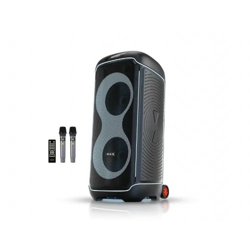 Портативна акумуляторна Bluetooth колонка ZXX-8830, 80 Вт, 2×10", висота 93 см, з 2 мікрофонами
