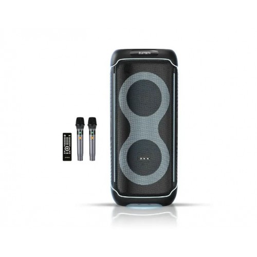 Портативна акумуляторна Bluetooth колонка ZXX-8830, 80 Вт, 2×10", висота 93 см, з 2 мікрофонами