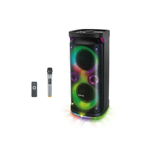 Портативна акумуляторна Bluetooth колонка ZXX-8850, 150 Вт, 2×8", висота 71 см, з 1 мікрофоном
