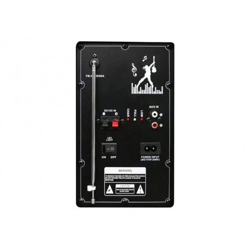 Портативна акумуляторна Bluetooth колонка ZXX-9292, 300 Вт, 2×10", висота 72 см, з 2 мікрофонами