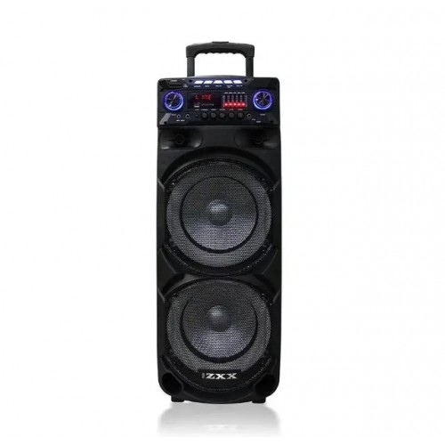 Портативна акумуляторна Bluetooth колонка ZXX-9292, 300 Вт, 2×10", висота 72 см, з 2 мікрофонами