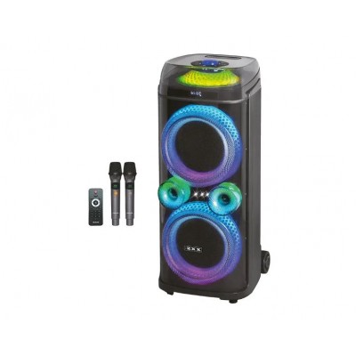 Портативна акумуляторна Bluetooth колонка ZXX-9900, 500 Вт, 2×10", висота 85 см, з 2 мікрофонами