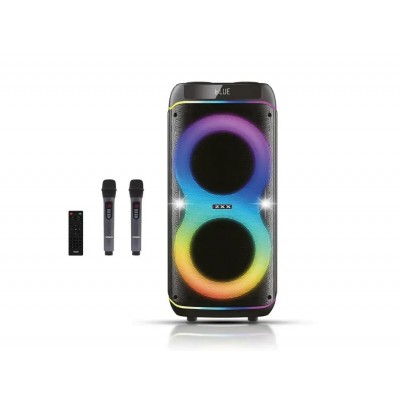 Портативна акумуляторна Bluetooth колонка ZXX-8085, 800 Вт, 2×8", висота 64 см, з 2 мікрофонами